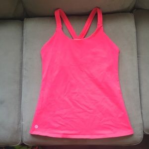 Fun bright pink Athleta workout tank top